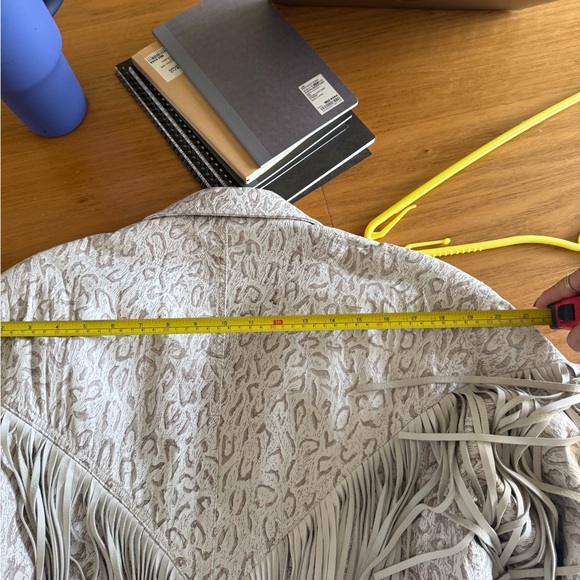 Mario Serrani Textured Fringe leather jacket - Picture 7 of 11